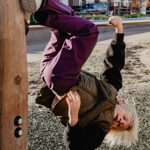 Paars Waterafstotende buitenspeelbroek - Paars