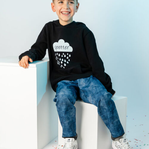 Spetter-Broek-Denim Waterafstotende buitenspeelbroek - Denim