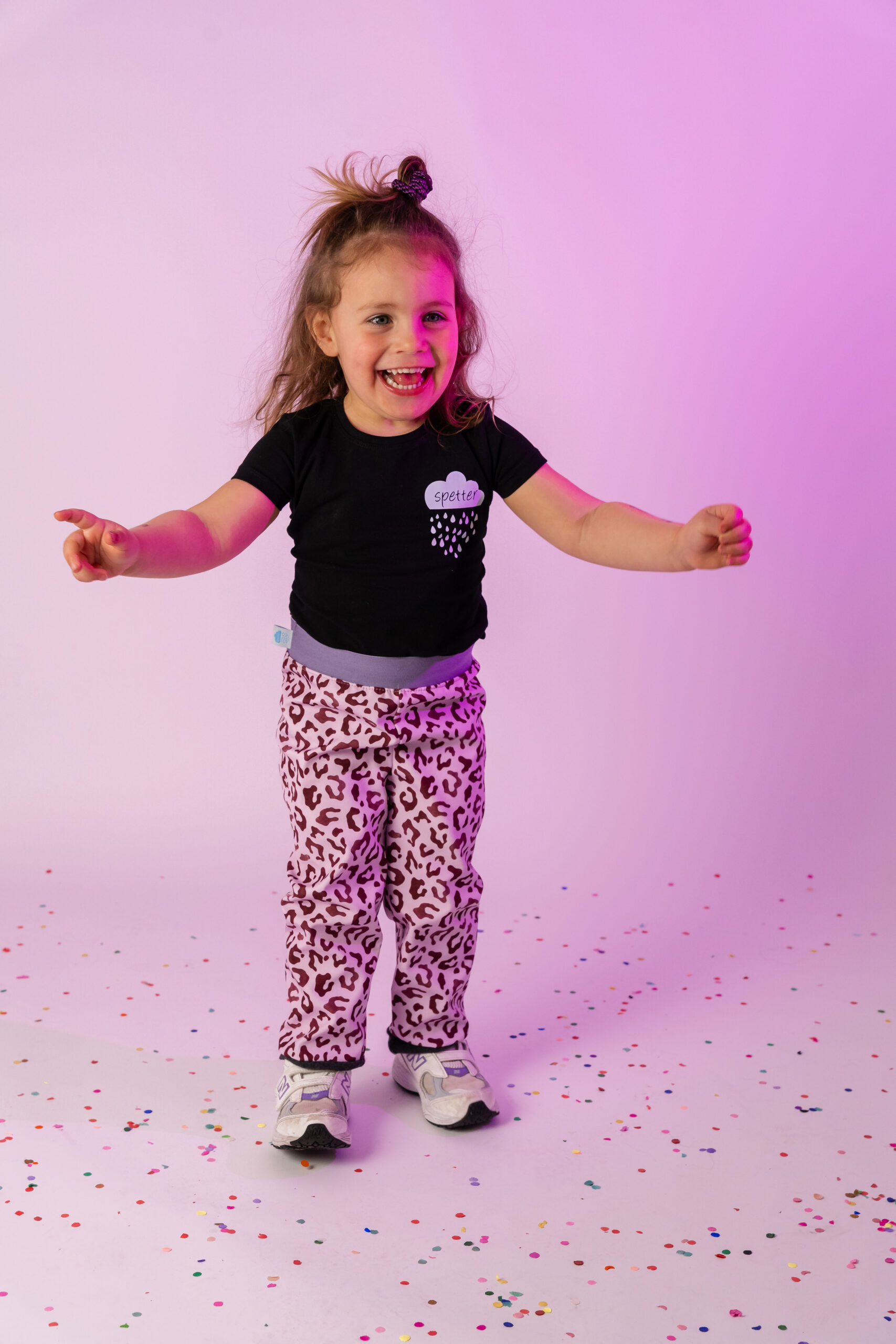 Waterafstotende buitenspeelbroek - LeopardLilac